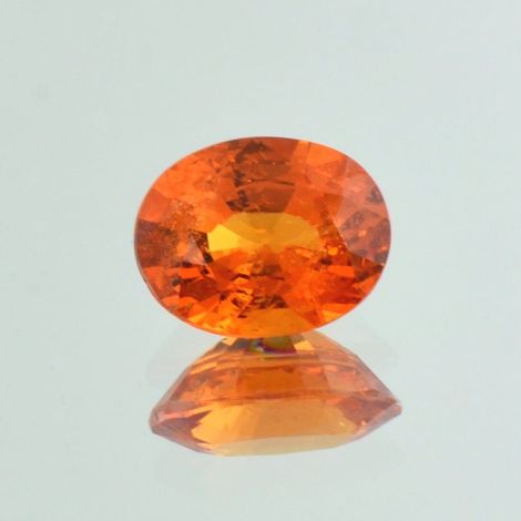 Mandarin-Granat oval orange 3.98 ct